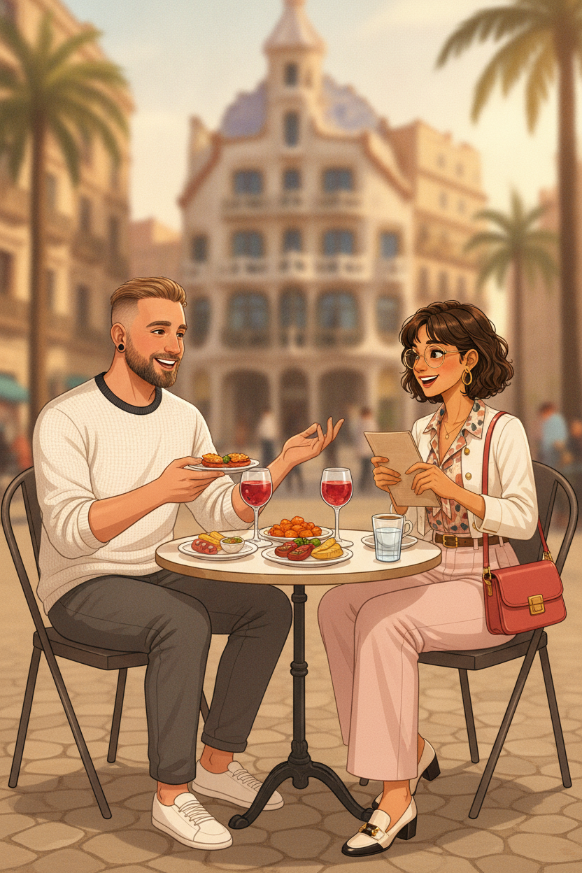 Learner avatar placed into a real-life scene