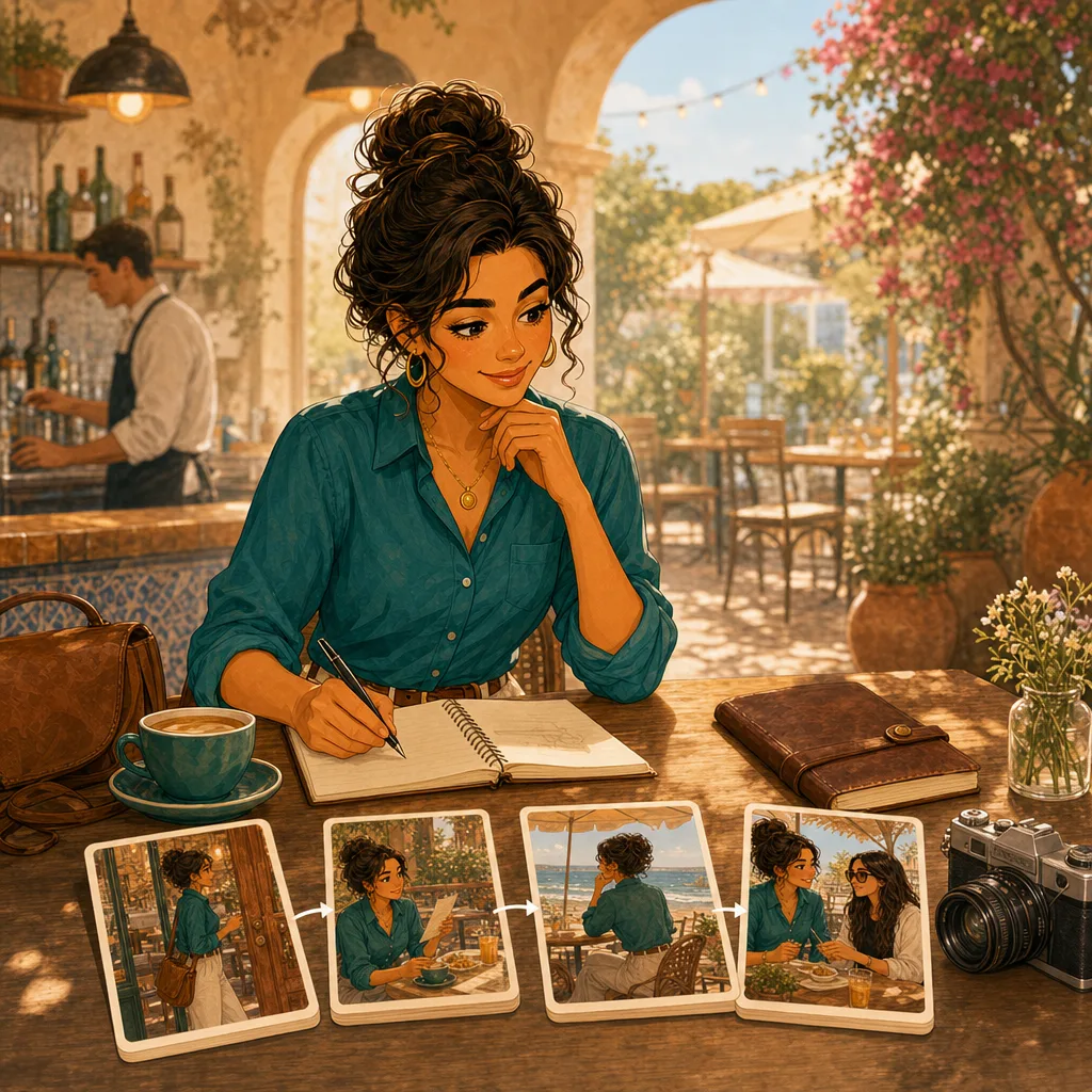 Story builder artwork from Polly